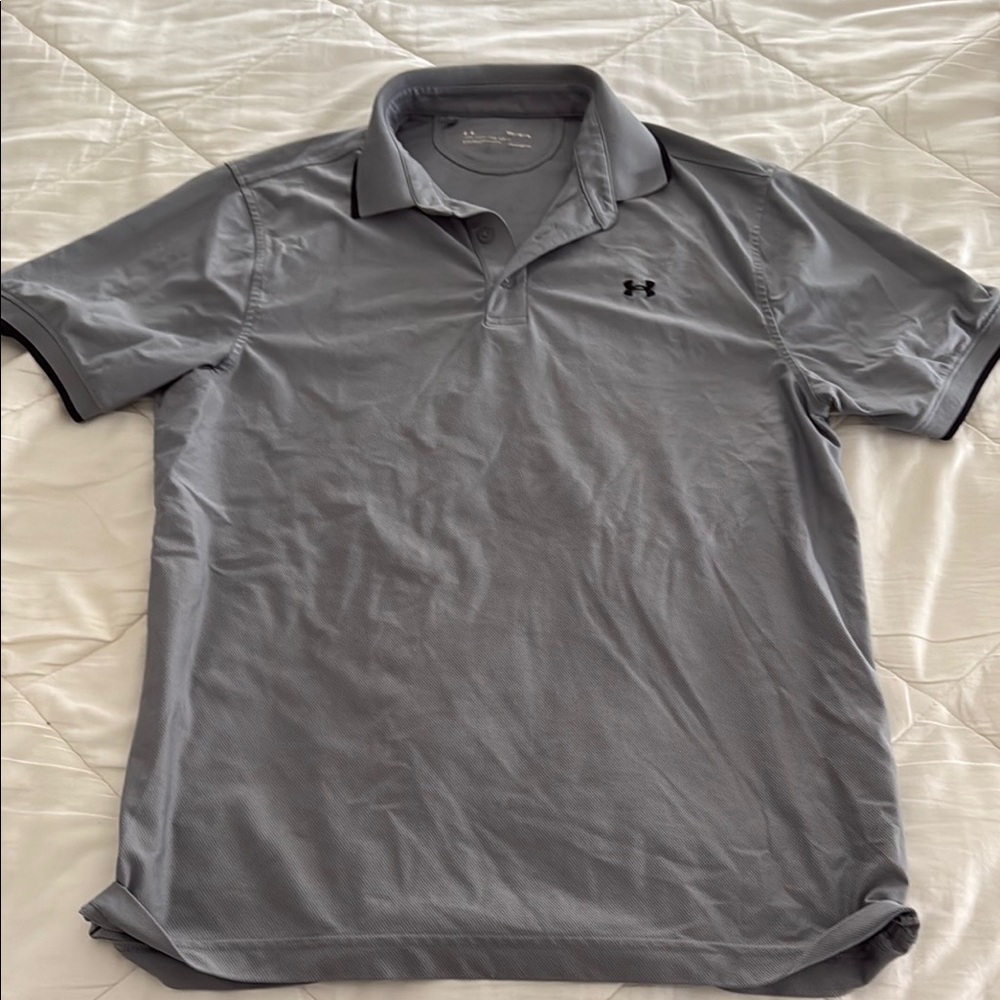 Under Armour Men's Gray Polo Shirt